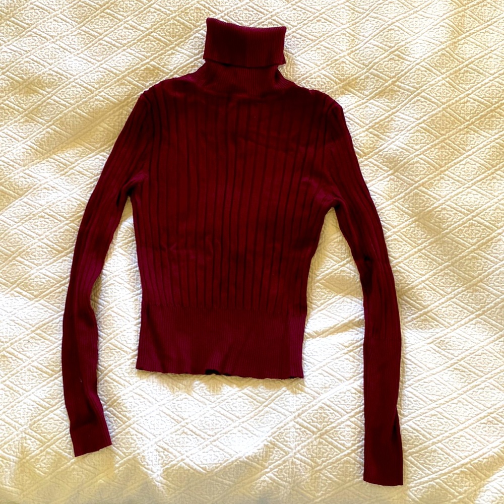 Zara ribbed turtle neck top